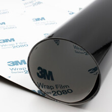 Finest Folia Car Film 3M 2080-G12 Gloss Black 30 x 152 cm Car Film Trim Strips Chrome Delete Bubble-Free (3M 2080-G12)