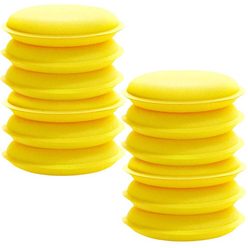 12Pcs Car Polishing Pads Polish Soft Foam Applicator Pads Practical Car Polishing Sponge Wax Applicator Sponge For Clean Car Vehicle Auto Glass 5051226527913