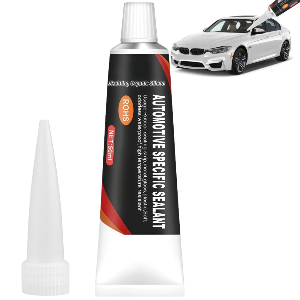 Songmart 50Ml Windscreen Sealant, Silicone Sea-Lant, Weatherstrip Adhesive & Sealers, Strong Headlight & Windscreen Sealant For Car Black 5051226513527