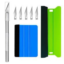 8-Piece Vinyl Wrap Tool Kit – Professional Window Tint Film & Car Vinyl Wrap Tools with 21cm Squeegee, Trimmer & 10 Felt Tools