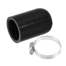 uxcell 1 Set 35mm ID Silicone Coolant Cap w/Clamp for Coolant Heater Black