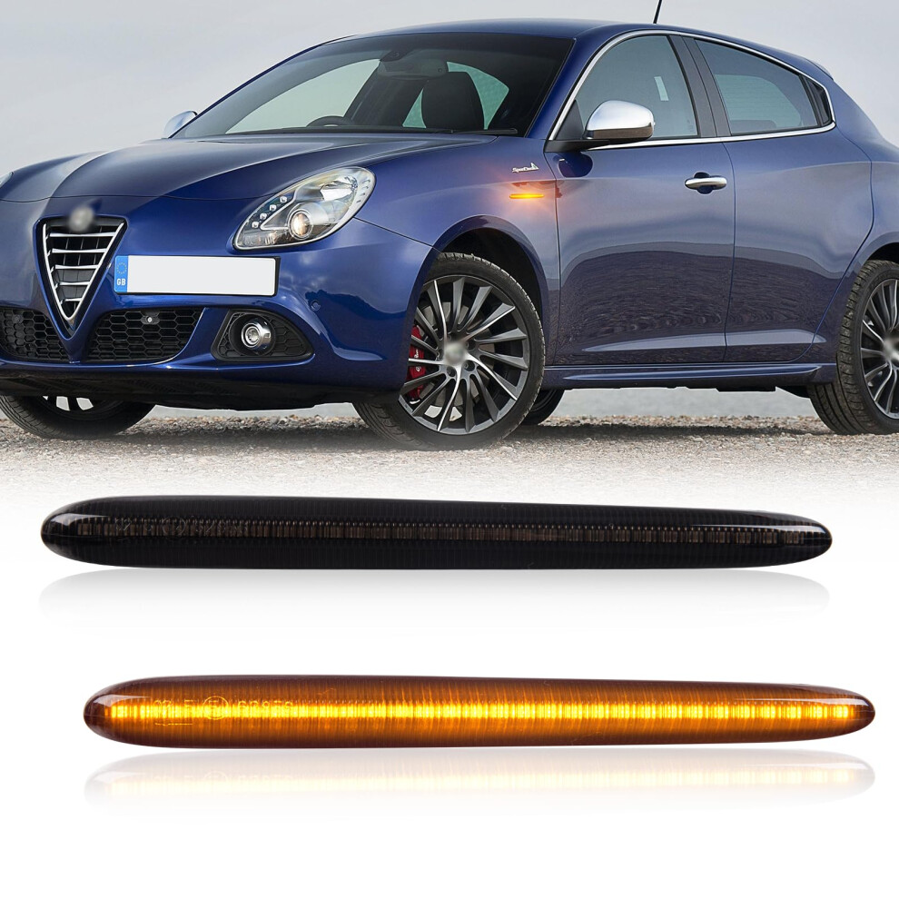Oz-Lampe 2Pcs Led Turn Signal Side Indicator For Alfa-Romeo Giulietta Megane Iii, Smd 2835 Led Chip Side Marker Blinker Light/Amber 5051226509179