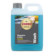 Simoniz Car Shampoo & Wax 2L, 2-in-1 Car Shampoo, Deep Car-Cleaning With Carnauba Wax Protection