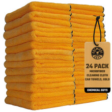 Chemical Guys Professional Grade Premium Microfiber Towels for Cars, Gold, 16" x 16", Ultra-Soft and Scratch-Free Car Detailing Cloths for Trucks