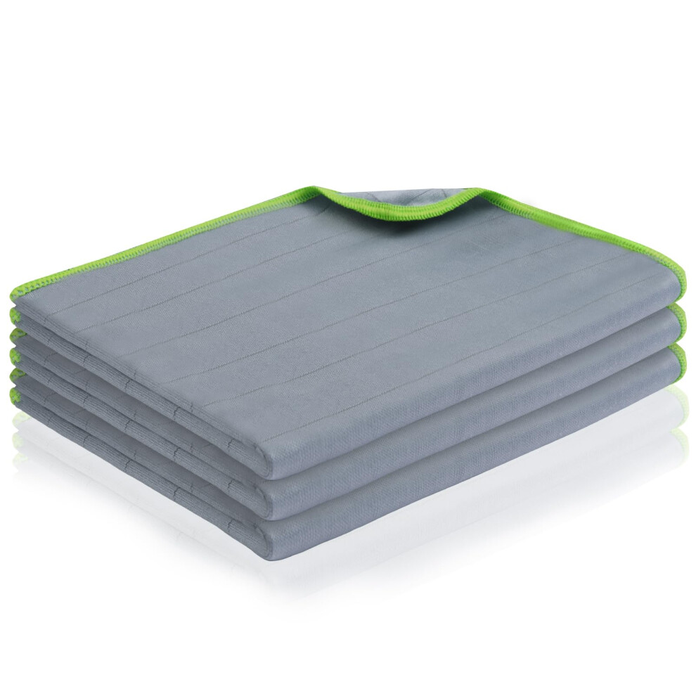 Adiwo Microfibre Glass Cloths, 6Pcs, 400Gsm Microfiber Towel, Streak Free Dish Cloths, Lint Free, Carbon Polishing Cloth For Car, Windows, Mirror 5051226526015