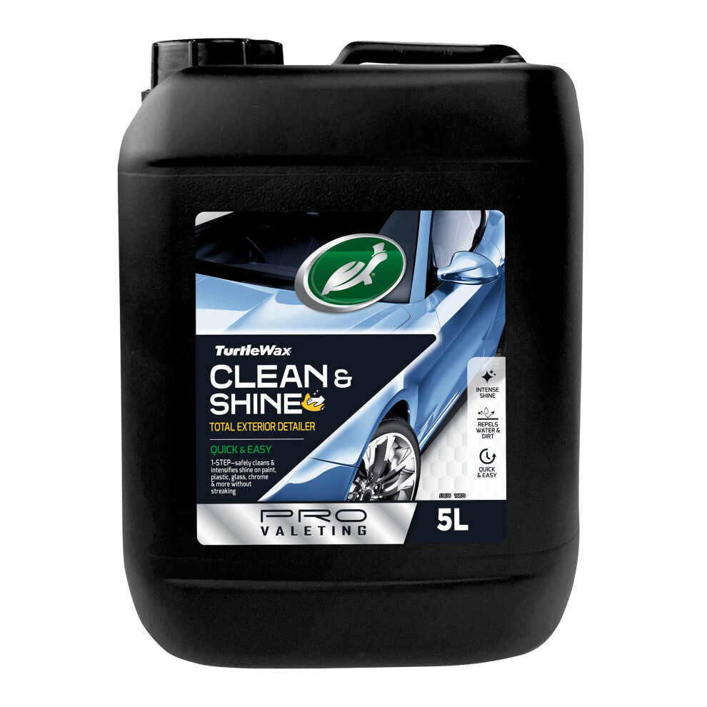 Turtle Wax Clean & Shine Total Exterior Detailer Pro Valeting Car Care 5L 5051226523953