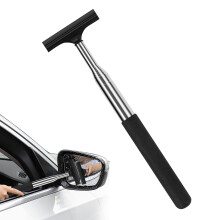 Car Window Squeegee, Car Rearview Mirror Wiper Retractable Auto Glass Squeegee Portable Car Accessories Cleaning Tool for All Vehicles Mirror