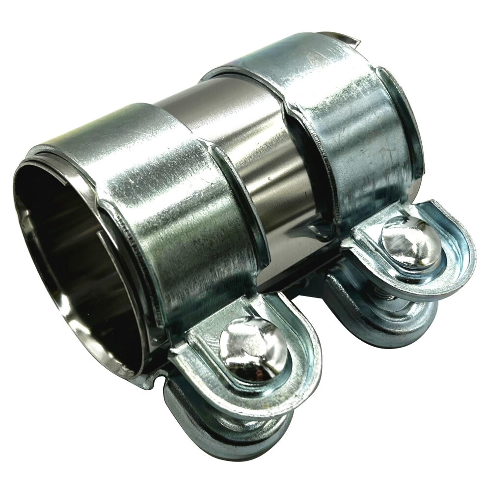 Stainless Steel Exhaust Clamp Pipe Joint Bolts Band Flanges Clamp Ã 55Mm X 95Mm 5051226499609