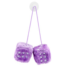 AYNKH 6cm Car Hanging Furry Dice,Car Mirrior Hanging,Christmas Tree Decoration,Car Fluffy Interior Pendant,Fluffy Dice for Car,Pair of Hanging Couple
