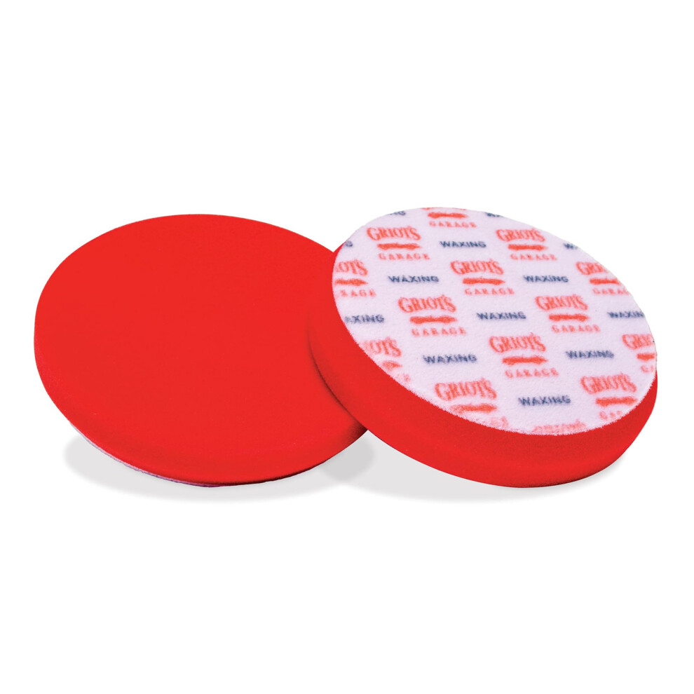 Griot's Garage 5.5" Foam Waxing Pads (Set Of 2) Red 5051226511721
