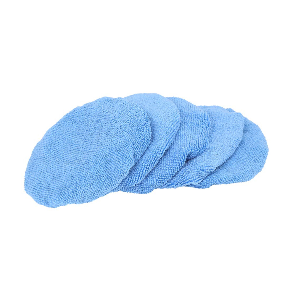 X Autohaux 5Pcs 5-6 Inch Microfiber Car Wax Polishing Buffing Pad Cover 5051226510649
