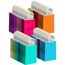 Gcardist 200-Packs 24 Colors Paper Gift Bags with Handles Bulk 8.3"x6"x3.15" Small Size Paper Bags Multiple Uses(21x15x8cm)