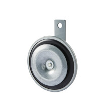 HELLA Signal Horn - HEAVY DUTY HORN M26 - 12V - 105dB(A) - Frequency Range: 400Hz - High Tone - Electric - Housing Colour: grey/black