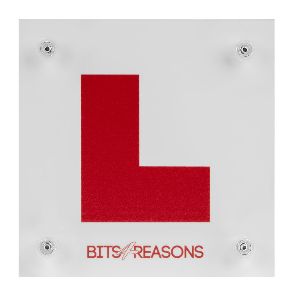 Bits4reasons Single L Plate Professional Grade, Suction Cup Plate. Suitable For All Surfaces Including Metal 5051226504051