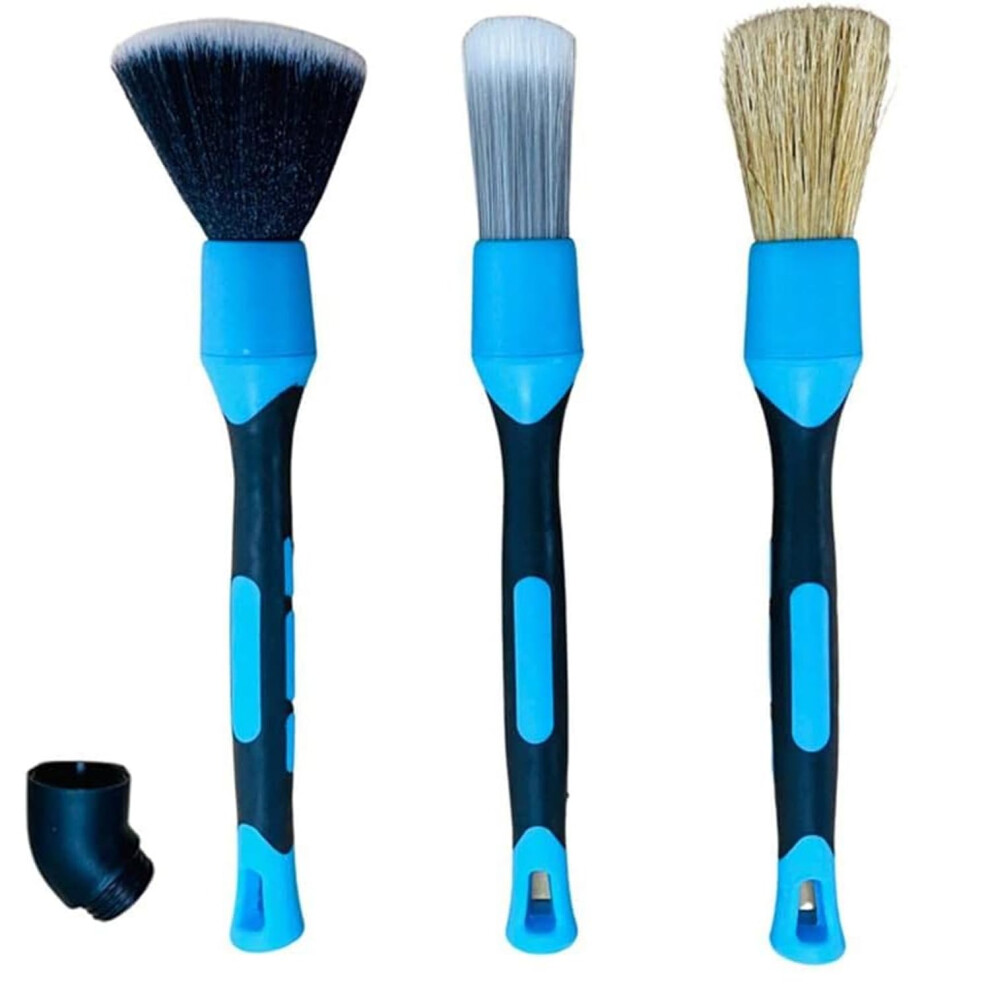 Set Of 3 Specialist Detailing Brushes Â Perfect For Cleaning Car Vents, Dashboard, Trim, Seats, And Wheels Â Soft 5051226512346