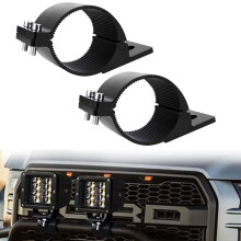 Chelhead Tube Clamp 2 Inch Mounting Bracket Universal Bull Bar Nudge Bar Tube Mounts Roof Roll Cage Clamps Holder for SUV ATV Truck Motorcycle Boat