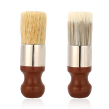 2pcs Leather Furniture Salve Brushes, Wood Cleaning Brush with Ergonomic Handle Durable Salve Wax Tool for Leather & Furniture Maintenance