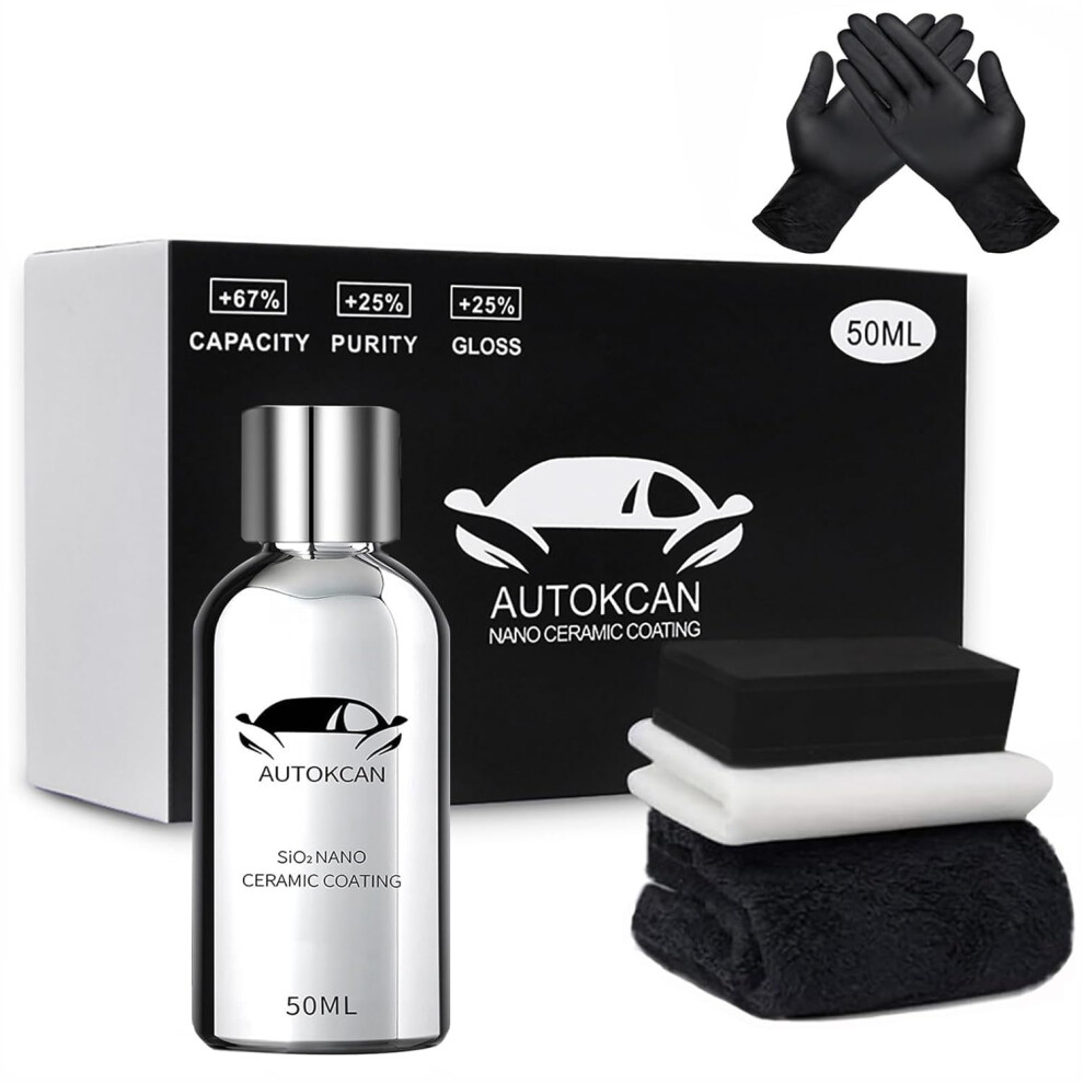 Ceramic Coating Car Nano Graphene Coating Car Liquid Glass Car Coating 10 Years Of Long Lasting Protection, High Gloss, Super Hydrophobic 5051226510656