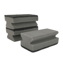 IDEA HOME 3 Piece Cleaning Sponge - Grill Sponge, Barbecue Cleaning Sponge, Black-Grey