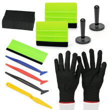 Professional Car Wrapping Tool Kit, Auto Tinting Tools with Squeegee, Magnetic Holders & Gloves for Bubble-Free Installation