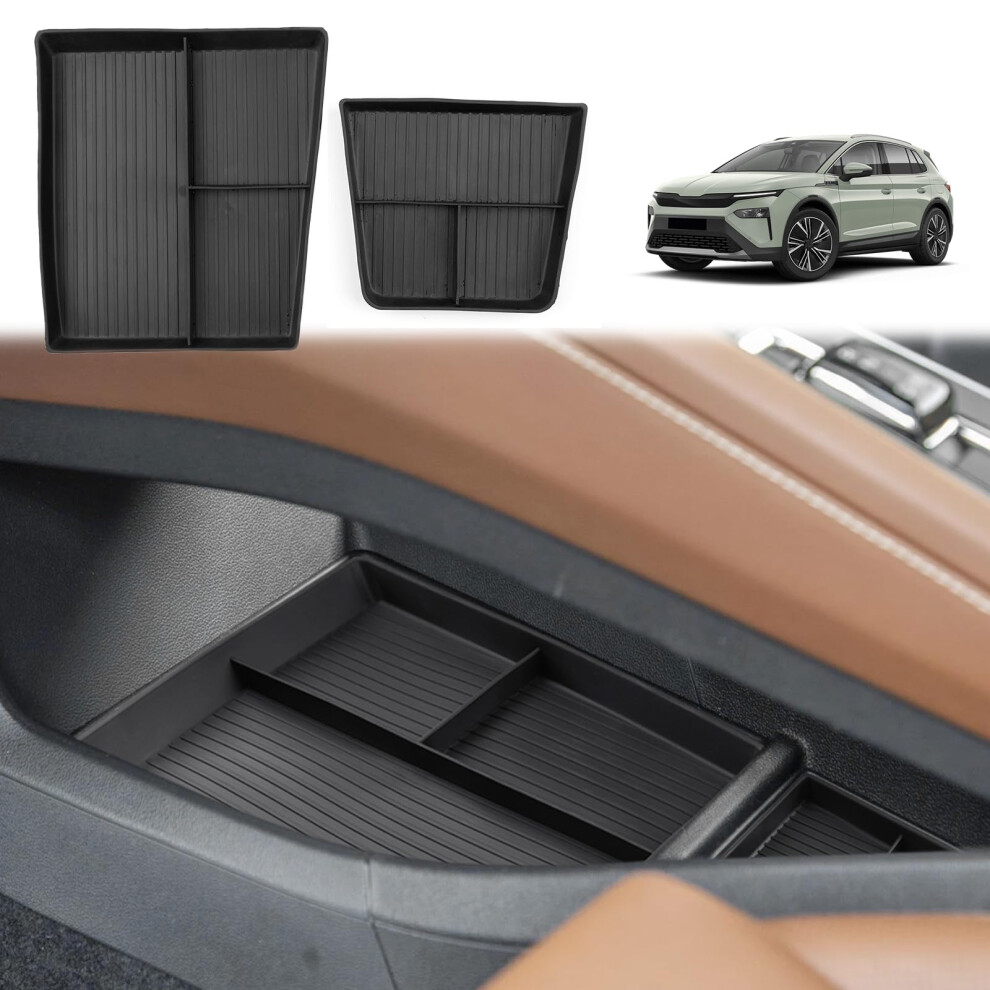 Gafat Compatible With Skoda Elroq Ev Electric 2025 2026 Centre Console Storage Box, For New Elroq From 2025 Organiser Tray Centre Console 5051226538353