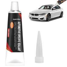 LOOOKSHE Black Silicone Sealant - 50ml High Strength Weatherstrip Glue for Car Door Seals, Rubber Restoration & Headlight Sealing | Instant Adhesive