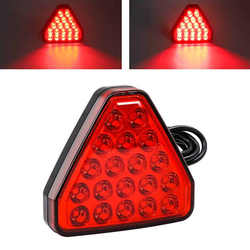 Yngia Reversing Brake Warning Universal Flash Strobe Car Brake Triangel Reversing Rear Tail Red Stop Lamp Light 5051226508776
