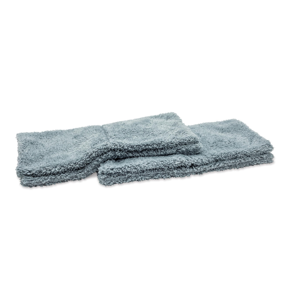 Griot's Garage 10295 Microfiber Plush Edgeless Wash Cloths (Set Of 2),,Small Gray 5051226526626
