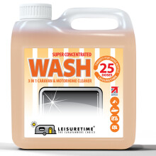 LeisureTime Concentrated Caravan Cleaner, 25 Treatments - Biodegradable Caravan Wash and Wax with Built-in Anti-Static Agent - Removes Dirt, Grime