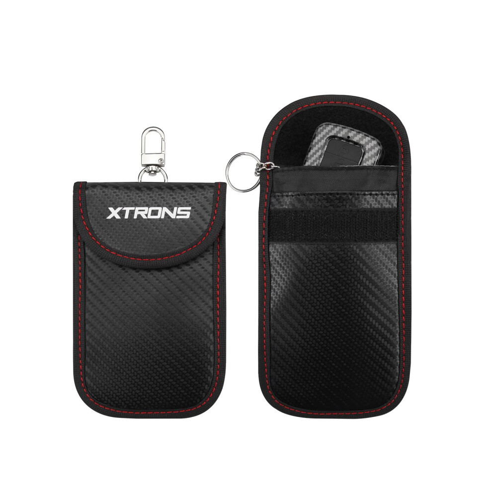 Xtrons 2 Pack Faraday Pouches For Car Keys, Anti-Theft Rfid Signal Blocking Remote Keyless Entry Key Bag 5051226540073