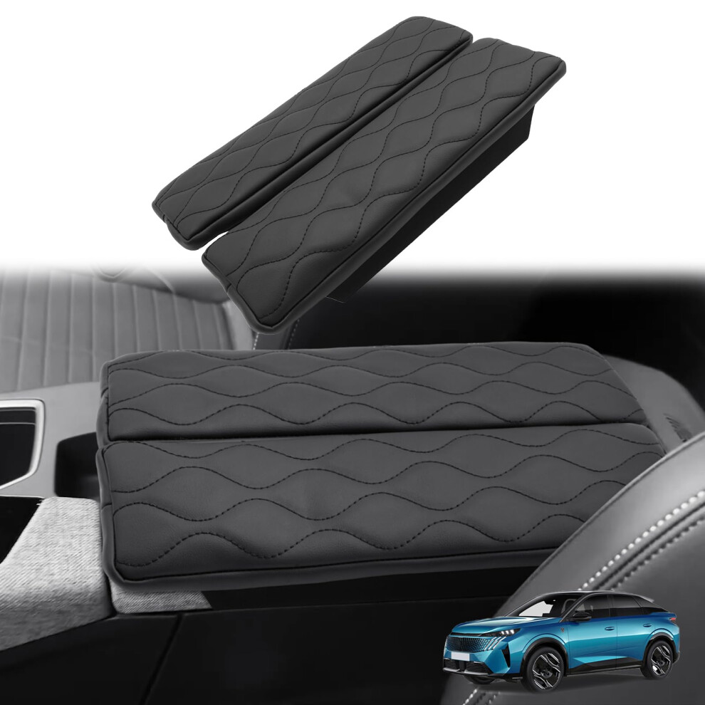 Gafat Compatible With 2025 Peugeot 3008 Gt Allure E-3008/5008 E-5008 2024-2026 Armrest Cover, Center Console Cover, Pu Leather Protection 5051226507786