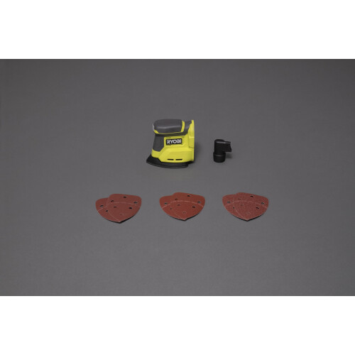 Ryobi RYOBI RPS18-0 18 V ONE Plus Cordless Corner Palm Sander Bare Tool, One Size, Hyper Green 1