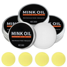 Wriligel 4Pcs Leather Conditioner and Cleaner Set, Leather Balm with 4 Application Sponges