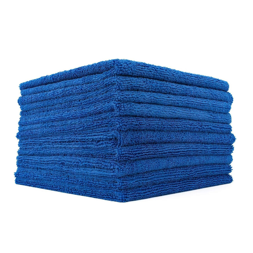 The Rag Company - Edgeless 365 Microfiber Towels (10-Pack) Premium 70/30 Blend, Professional Polishing, Wax Removal, Auto Detailing, 365Gsm 5051226527005