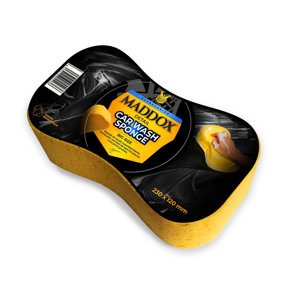 Maddox Detail - Car Wash Sponge | Superabsorbent Sponge For Car Washing | High Efficiency And Protection For Your Vehicle | Coarse Pores 5051226528408
