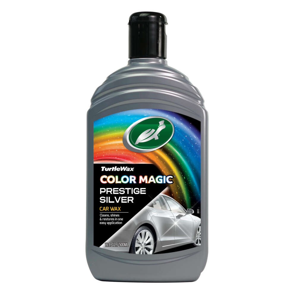 Turtle Wax 52710 Color Magic Car Paintwork Polish Restores Colour & Shine 500Ml Silver 5051226524226