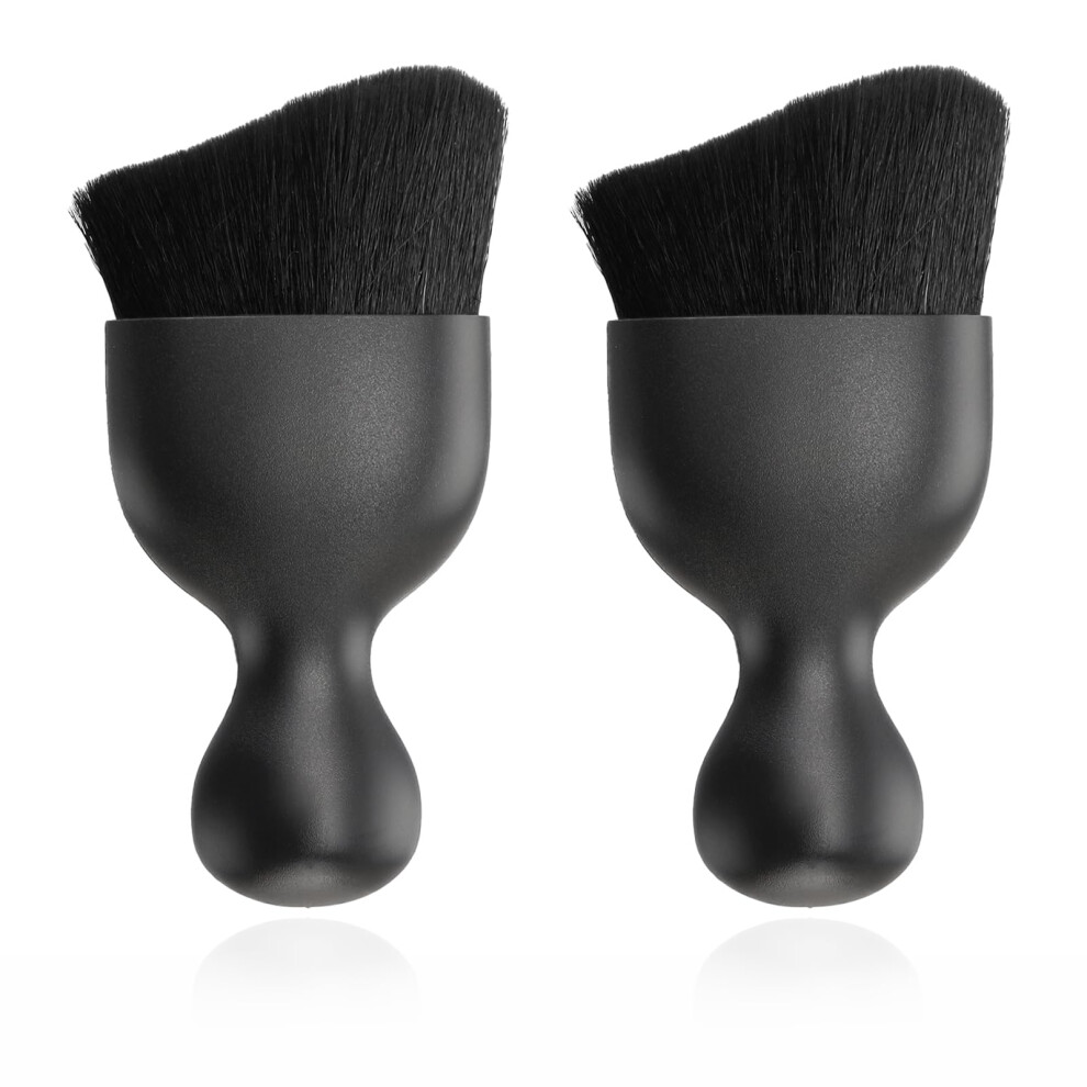 2Pcs Car Interior Cleaning Brush,Car Detailing Brushes With Soft Bristles,Car Interior Dust Sweeping Soft Brush,Detailing Dusting Brush Curved 5051226513862