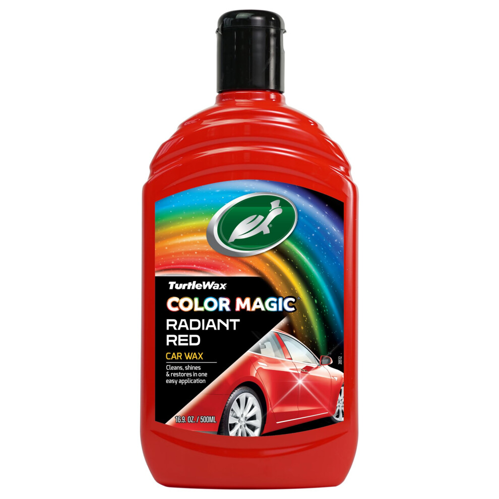 Turtle Wax 52711 Color Magic Car Paintwork Polish Restores Colour & Shine 500Ml 52711 Red 5051226524264