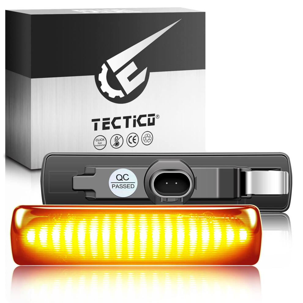 Tectico Led Dynamic Side Indicator Smd Bright Canbus Car Smoke Repeater Lights Compatible With Land Rover Discovery Freelander Range Amber/Yellow 5051226508769
