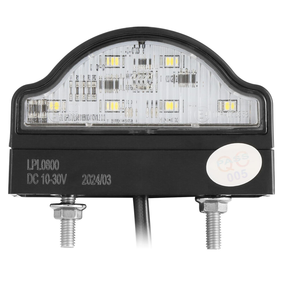 Sparkmoto 1 X Trailer Led License Plate S, Waterproof Trailer Number Plate 12V 24V Led Registration Plate For Trailer Caravan Truck Light 5051226508486