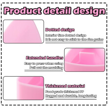 2 Pieces Onigiri Mould Easy to Demould Sushi Making Kit DIY Rice Balls Food Grade PP Rice Mould Pink + White