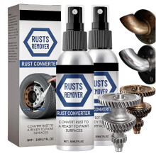 2PCS Rust Remover For Metal,Rust Stain Remover,R-ust Converter Spray,Iron R-ust & Dust Remover,Ru-st Protection Spray,For Steel & Iron,Heavy-Duty