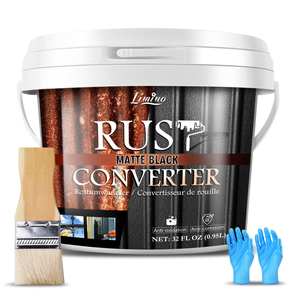 Rust Converter For Metal - Metal Primer And Rust Remover, Rust Reformer Ï¼ Rust Encapsulator, Long-Lasting Anti-Rust Effect Black 5051226512650