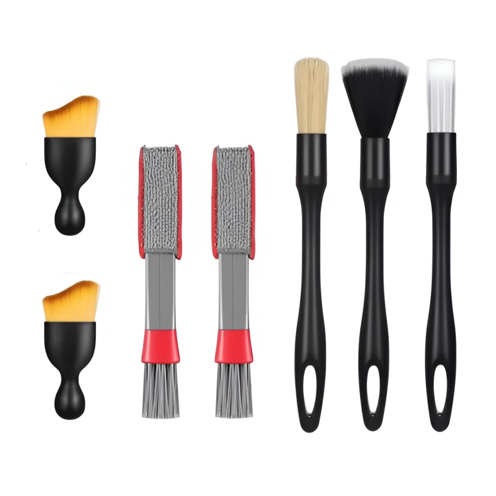 Eidanz 7 Pcs Car Detailing Brush Set Â Car Interior Cleaning Brush Set, Car Brush Interior, Car Detailing Brushes Duster 5051226520334