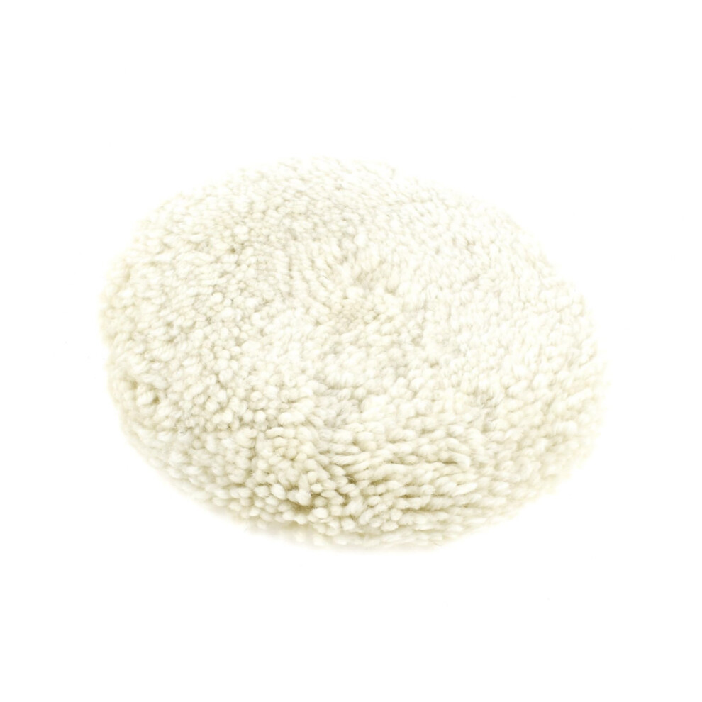 Hihaha Round Woolen Buffing Polishing Pad 9" 230Mm For Car Polisher Durable Material Beige 5051226511189