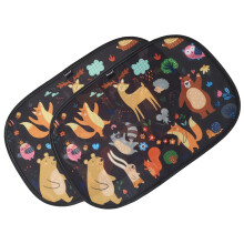 Enovoe Car Window Shade for Baby - (2 Pack) - Medium - 19" x 12" - Cling Car Sun Shade for Windows - Sun