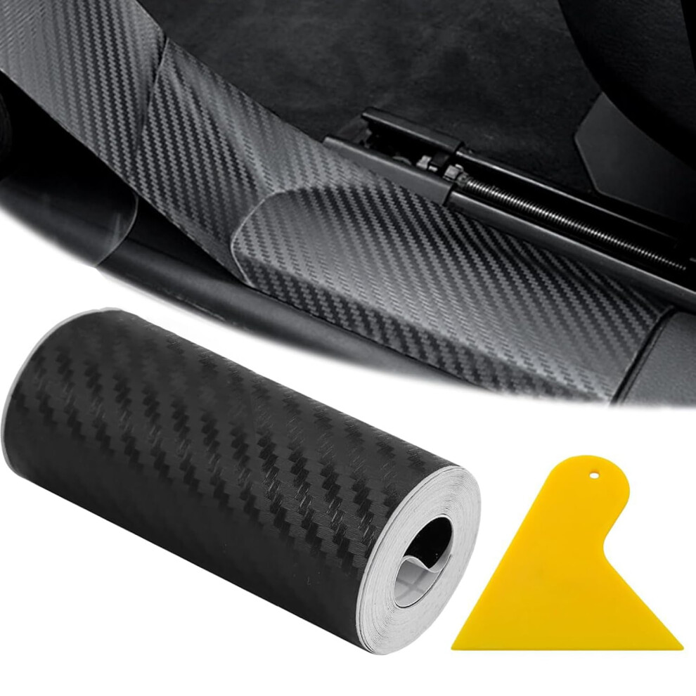 Norhogo 1 Roll 10Cm*3M 5D Carbon Fiber Automotive Wrap Film, Wrap Tape Car Door Edge Guard Sticker 5051226529238