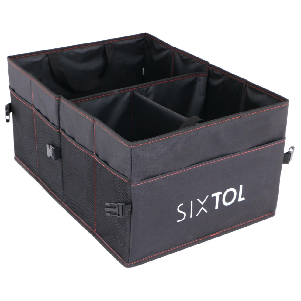 Sixtol Car Compact 14 Car Boot Organiser, 14 Compartments, Foldable, Boot Bag, Foldable Car Organiser Boot With Compartments 5051226539930