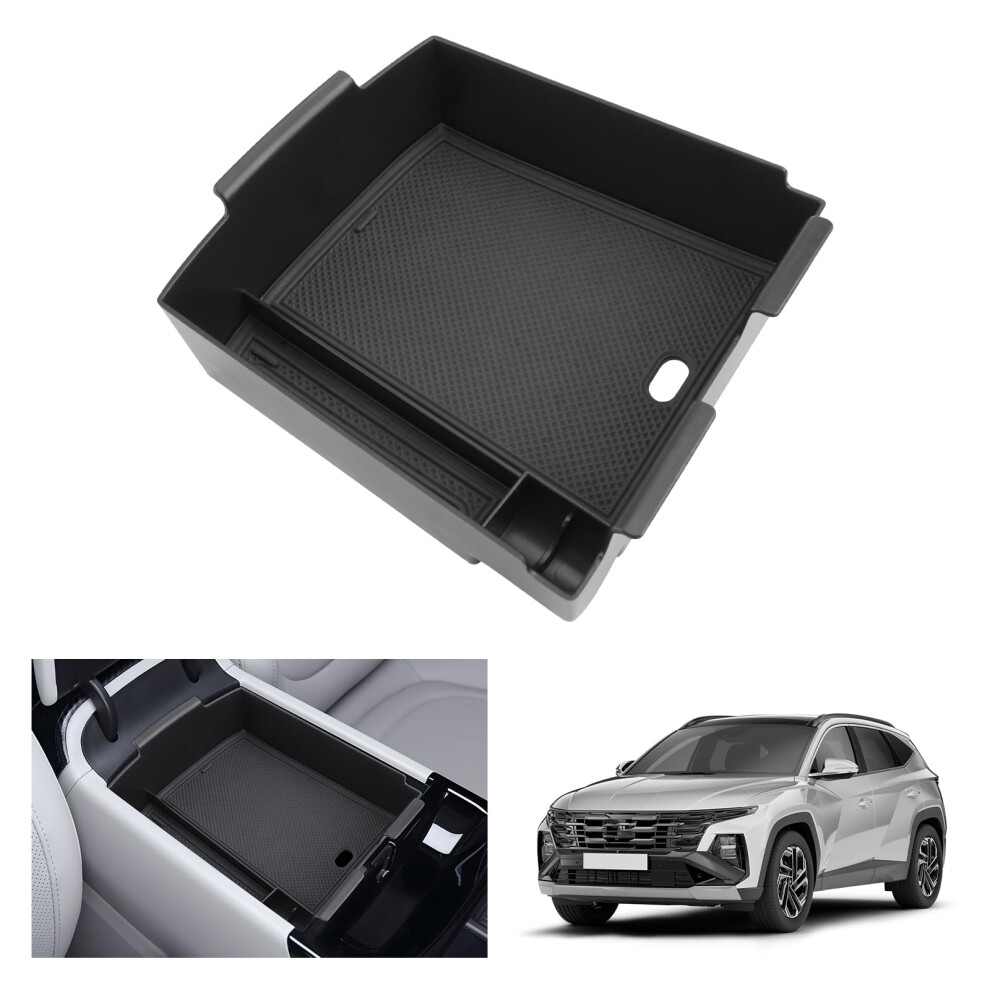 Gafat Compatible With Hyundai Tucson Nx4 Facelift 2025 2026 (Electronic Automatic) Center Console Storage Box, Armrest Organizer Tray Glove Box 5051226533693