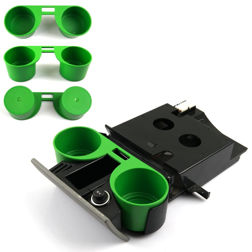 Robust Cup Holder Inserts Works Even On Broken Cup Holders For Volkswagen Transporter T5 T5.1 2003-2015 Green 5051226541346